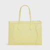 Luggage plat en cuir de veau brillant