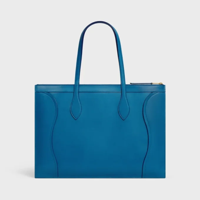 Luggage plat en cuir de veau brillant