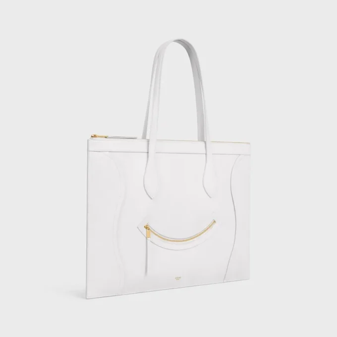 Luggage plat en cuir de veau brillant Luggage plat en cuir de veau brillant
