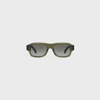 Lunettes de soleil à monture noire 61 en acétate