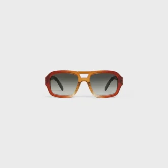 Lunettes de soleil à monture noire 62 en acétate