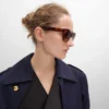 Lunettes de soleil rondes S332 en acétate