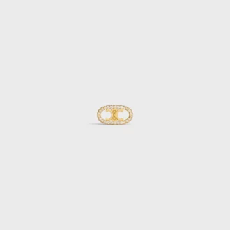 Maillon Triomphe en or jaune et diamants