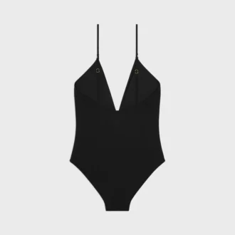 Maillot de bain froncé en jersey mat