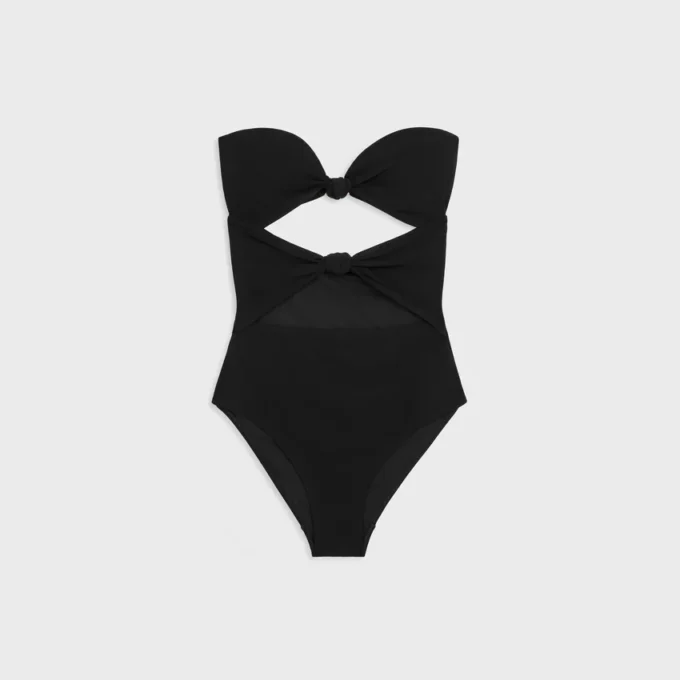 Maillot de bain Triomphe avec nœuds en jersey mat Maillot de bain Triomphe avec nœuds en jersey mat