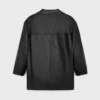 Manteau court en cuir d&rsquo;agneau souple