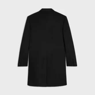Manteau croisé en laine