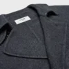 Manteau croisé en laine et cachemire double face
