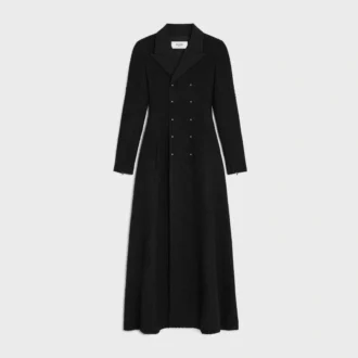 Manteau croisé en laine Natta
