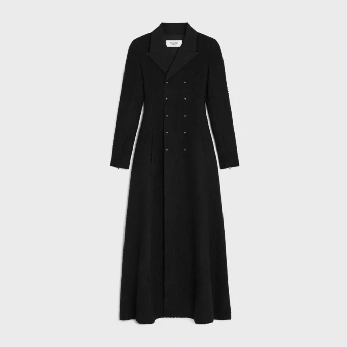 Manteau croisé en laine Natta