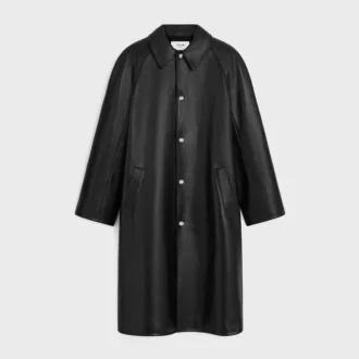 Manteau en cuir de veau