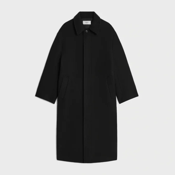 Manteau en feutre de laine double face