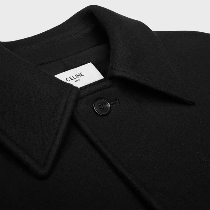 Manteau en feutre de laine double face