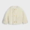 Manteau en laine duveteuse