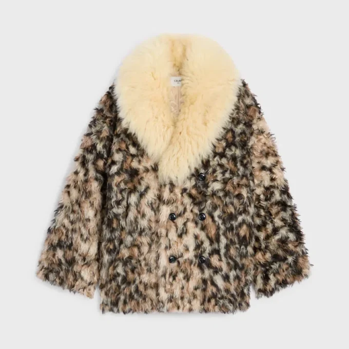 Manteau en mohair et alpaga