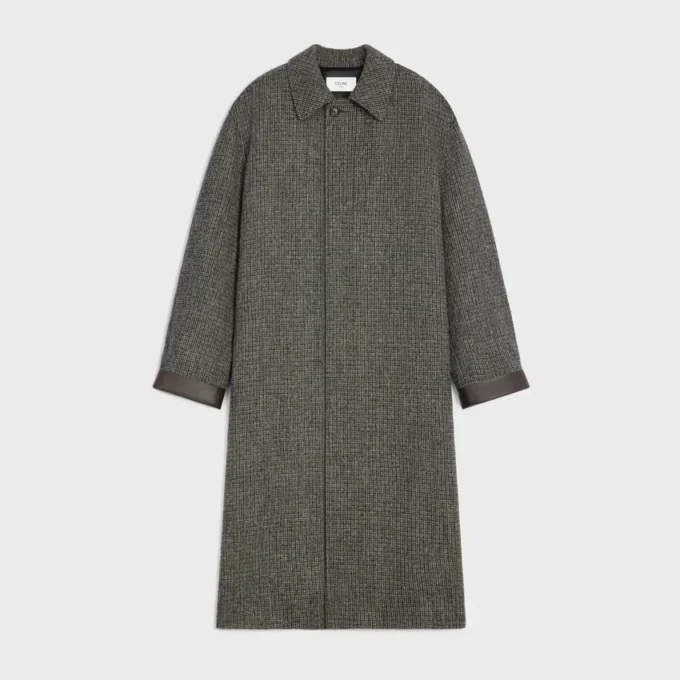 Manteau Mac en tweed de laine à carreaux Manteau Mac en tweed de laine à carreaux