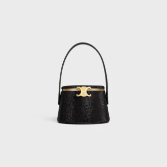 Minaudière CELINE Nina en cuir de veau suédé avec strass