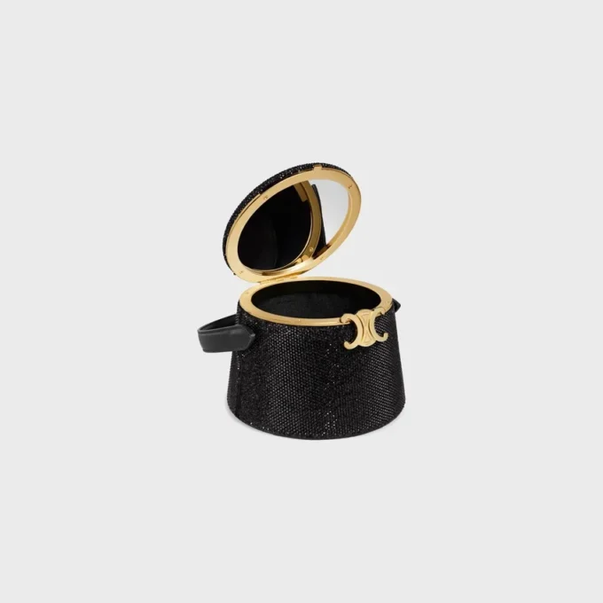Minaudière CELINE Nina en cuir de veau suédé avec strass Minaudière CELINE Nina en cuir de veau suédé avec strass