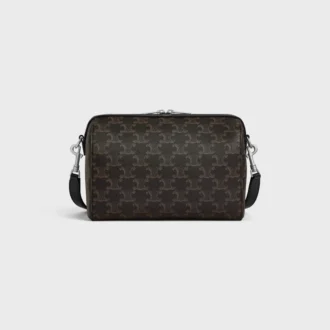 Mini Boston en Triomphe Canvas et cuir de veau