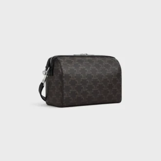 Mini Boston en Triomphe Canvas et cuir de veau