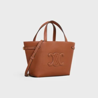 Mini Cabas Anais Cuir Triomphe en cuir de veau grainé