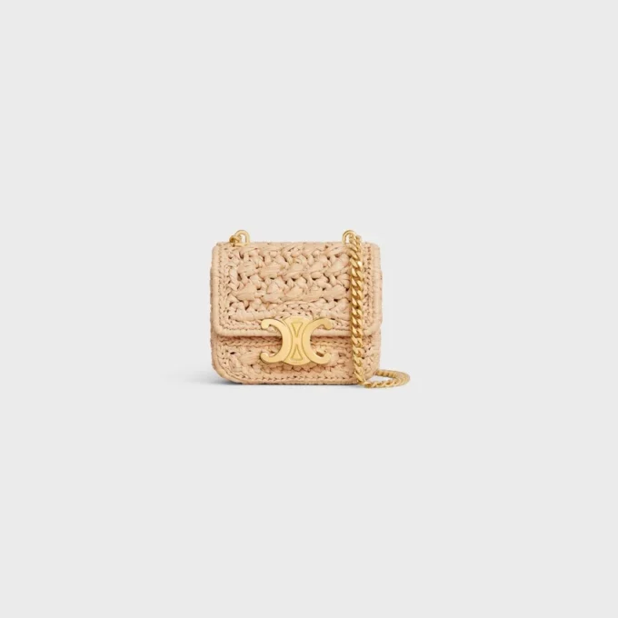 Mini Chain Claude en textile effet raphia
