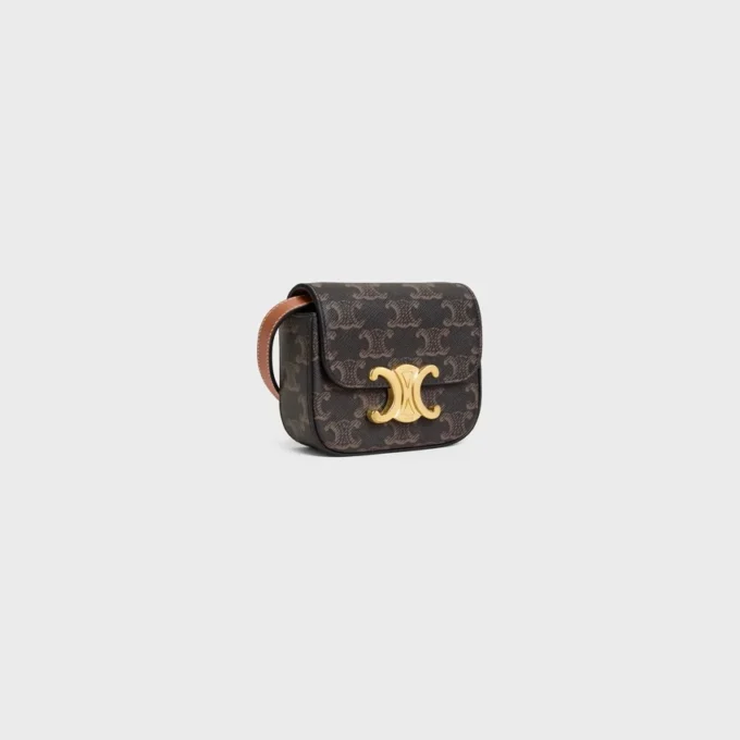 Mini Claude en Triomphe Canvas et cuir de veau