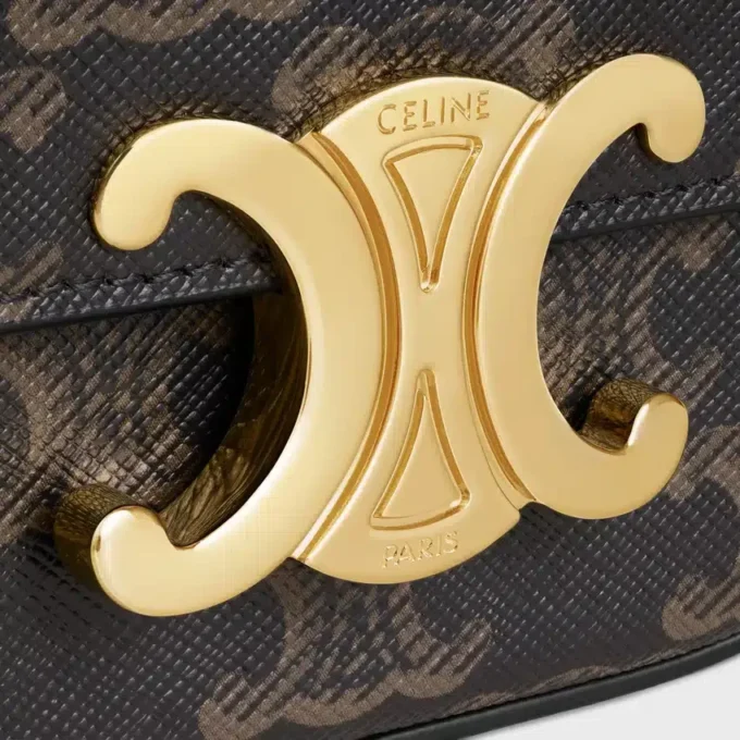 Mini Claude en Triomphe Canvas et cuir de veau