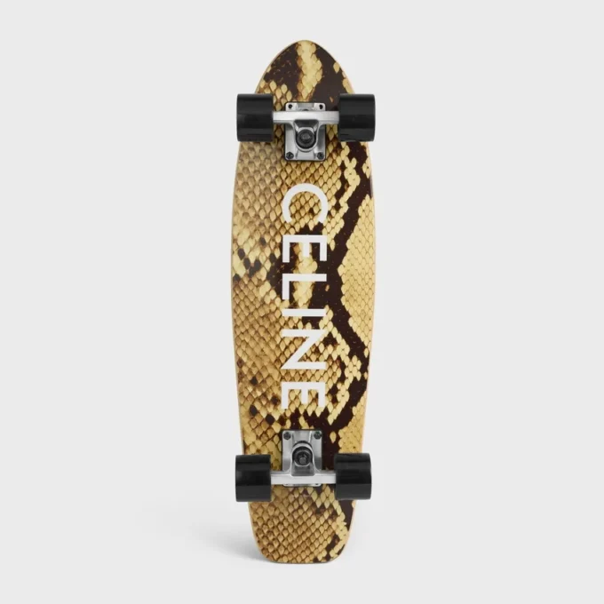 Mini Cruiser en bois avec imprimé python et CELINE Mini Cruiser en bois avec imprimé python et CELINE