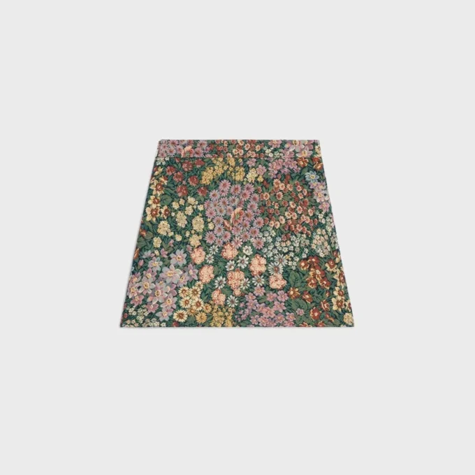 Mini-jupe en jacquard de coton Mini-jupe en jacquard de coton
