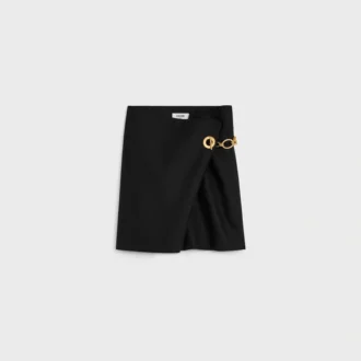 Mini-jupe en laine mohair