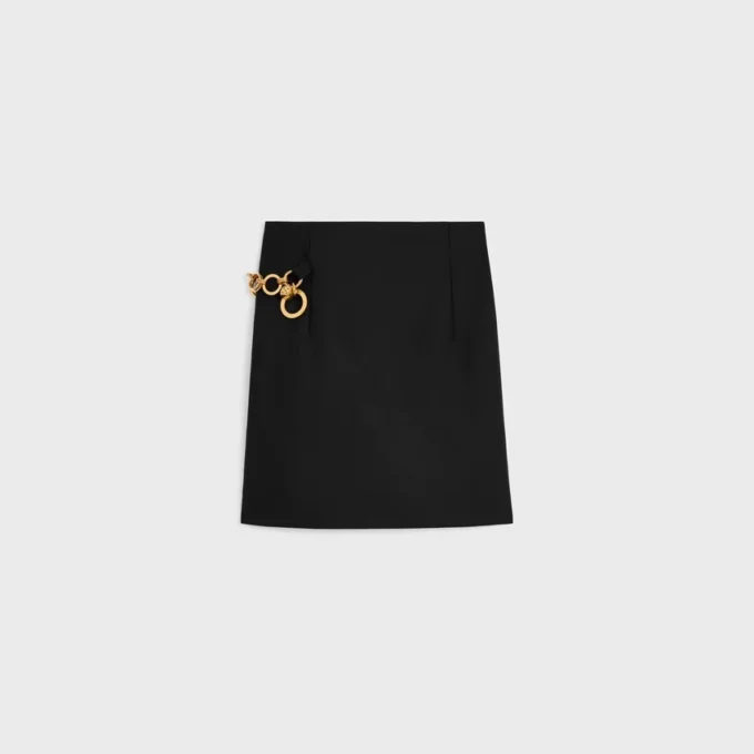 Mini-jupe en laine mohair Mini-jupe en laine mohair