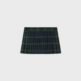 Mini-jupe kilt en laine tartan