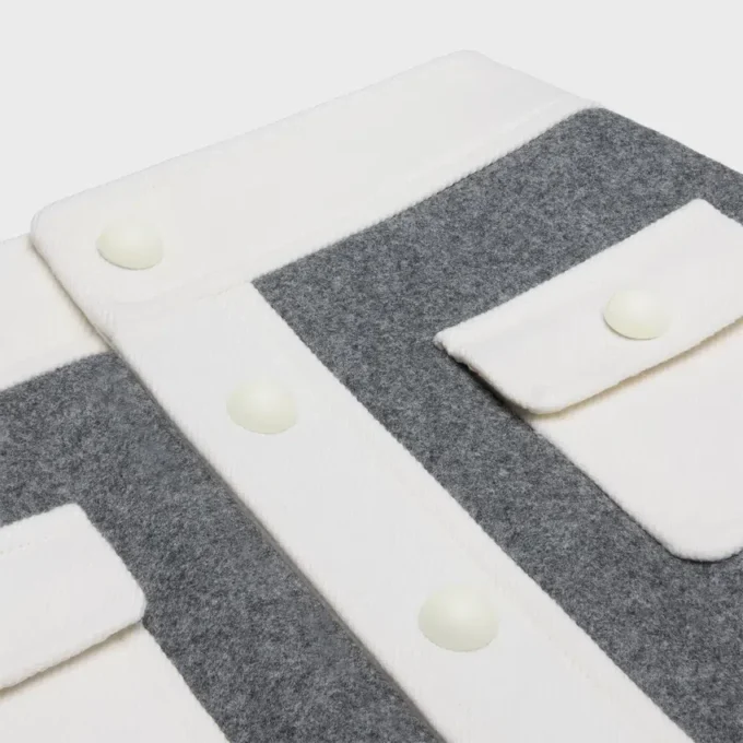 Mini-jupe Trapeze en laine