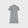Mini-robe chemise en soie Vichy