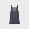 Mini-robe Empire en denim délavé brut Mini-robe Empire en denim délavé brut