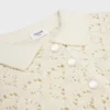 Mini-robe en coton pointelle