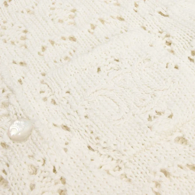 Mini-robe en coton pointelle