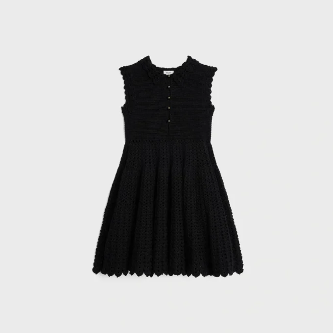 Mini-robe en crochet de coton