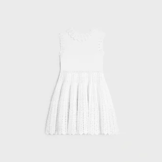 Mini-robe en crochet de coton