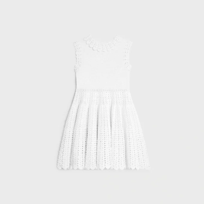 Mini-robe en crochet de coton