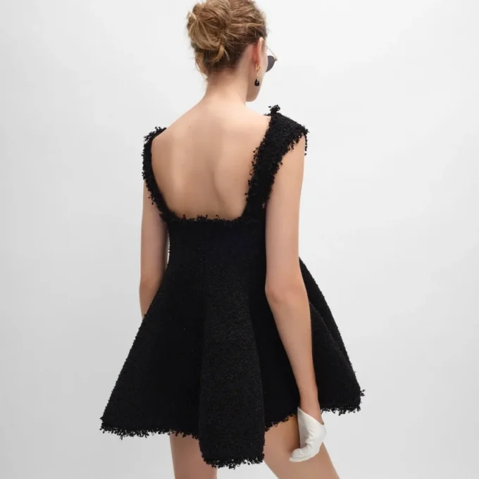 Mini-robe en maille Natte