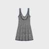Mini-robe patineuse en coton crocheté Mini-robe patineuse en coton crocheté