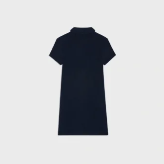 Mini-robe polo en coton éponge