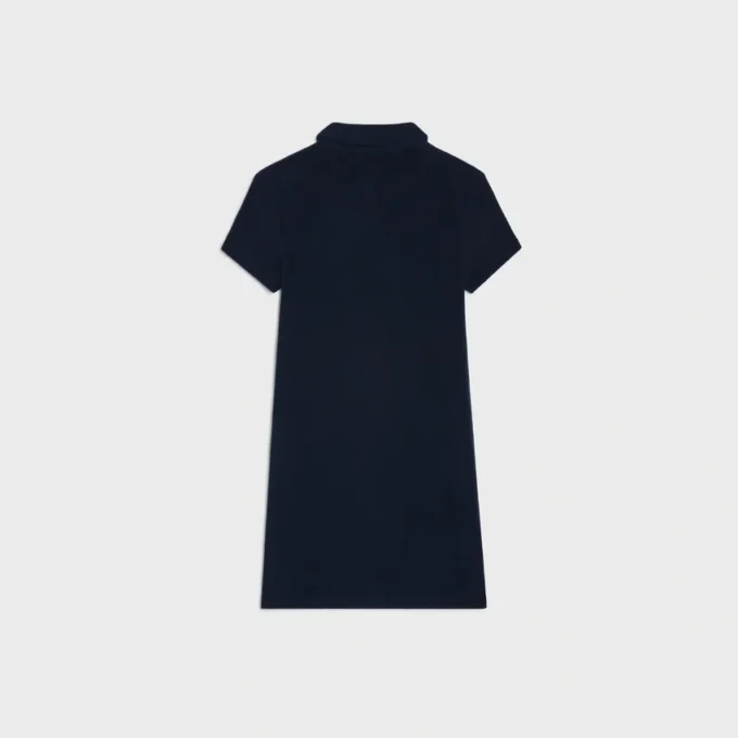 Mini-robe polo en coton éponge Mini-robe polo en coton éponge