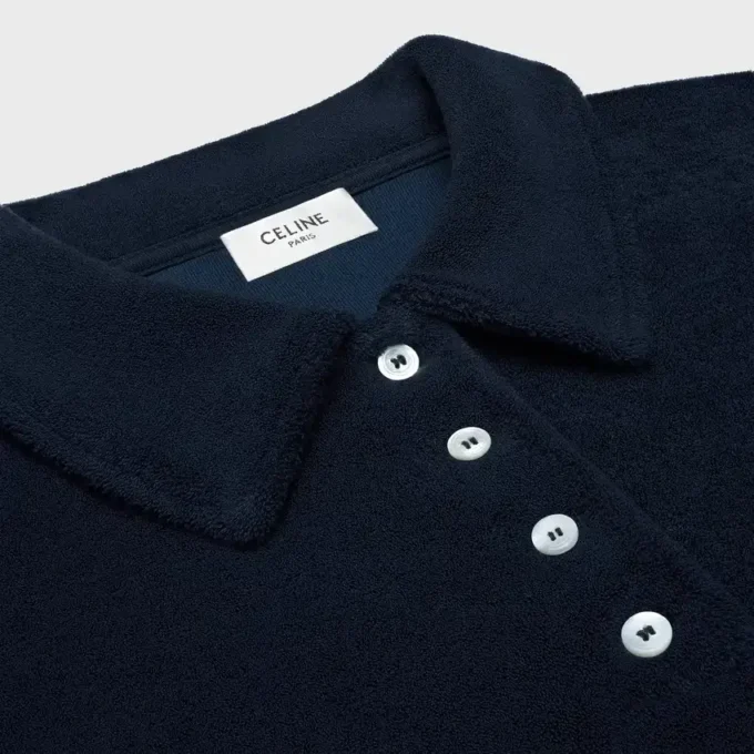 Mini-robe polo en coton éponge Mini-robe polo en coton éponge