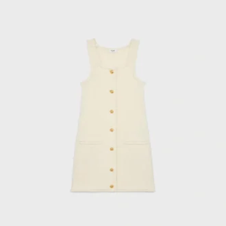 Mini-robe-tablier en coton