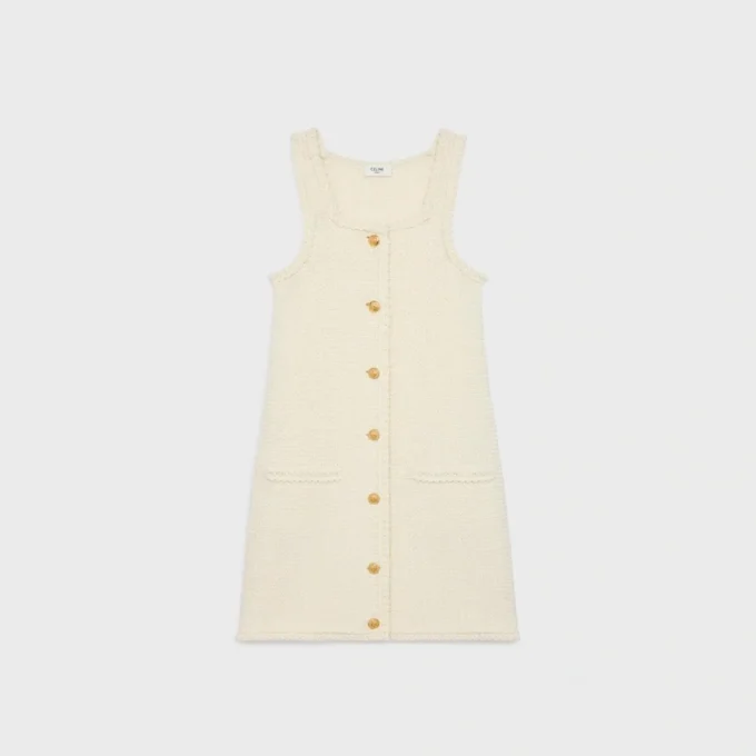 Mini-robe-tablier en coton