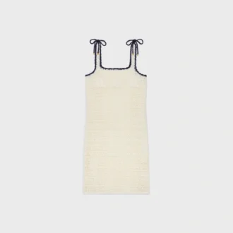 Mini-robe Triomphe en coton crocheté
