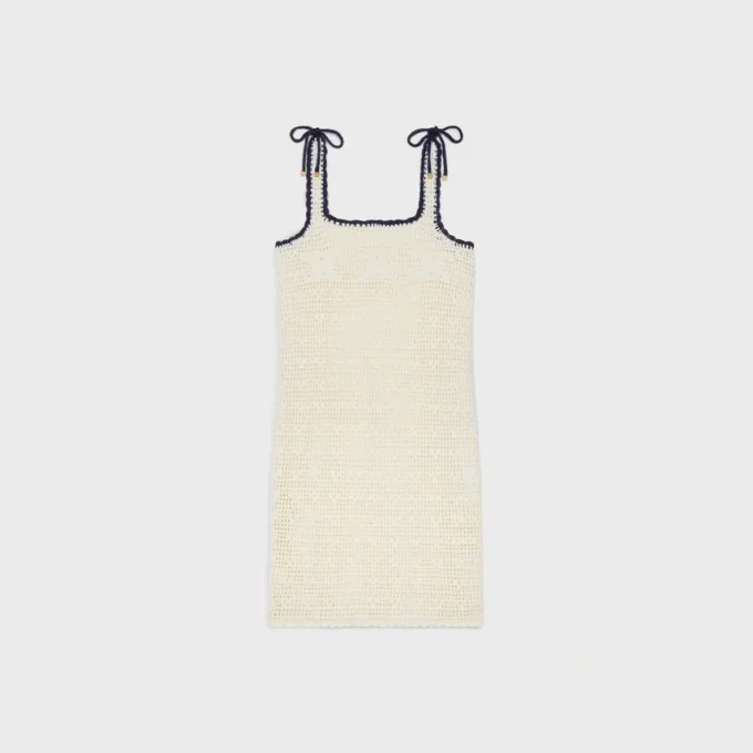 Mini-robe Triomphe en coton crocheté Mini-robe Triomphe en coton crocheté